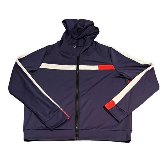 SHEIN Contrast Panel Zip-Up Hoodie Jacket & Jogger Pants 2-Piece Set Size XL - Picture 3 of 9